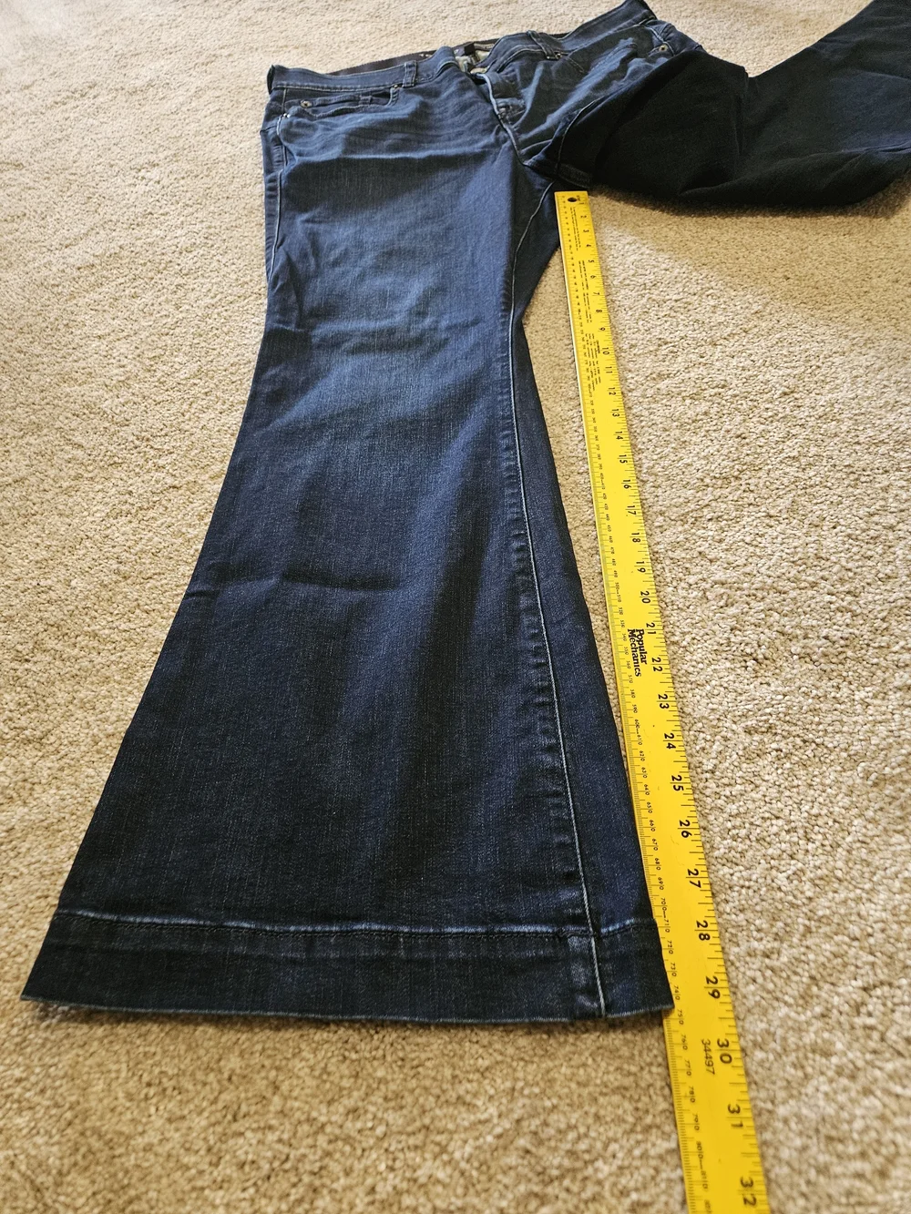 Torrid Dark Black/Blue Flared Jeans Sz. 20R - Picture 6 of 9